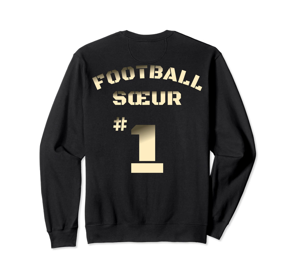 French Football Sister Sweatshirt - Fun Novelty Design for Adults