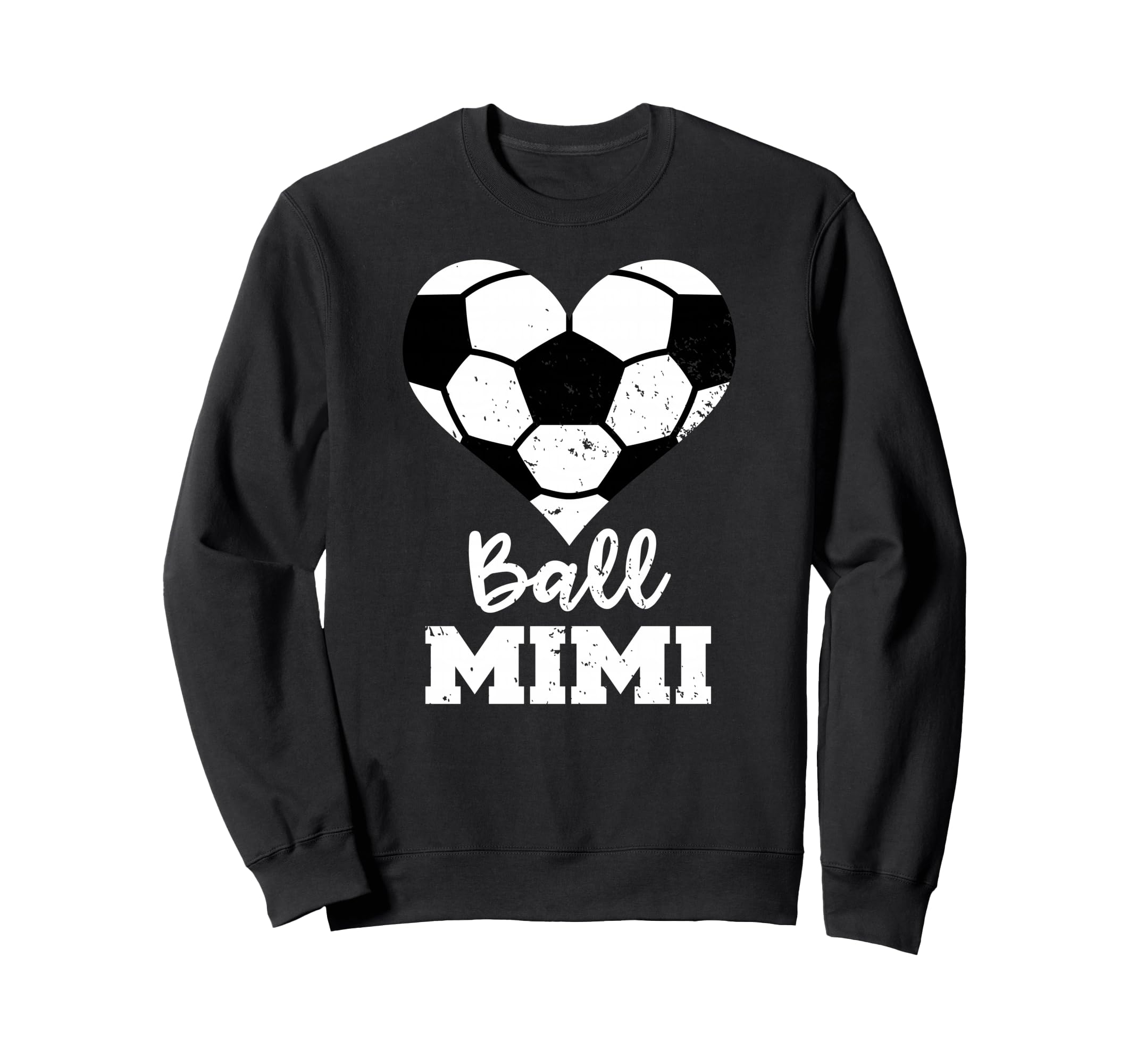 Ball Mimi Funny Soccer Heart Sweatshirt - Custom Art Print Unisex