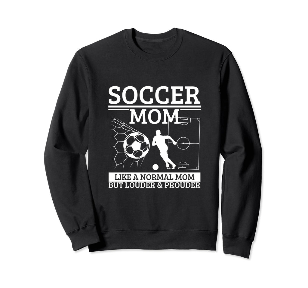 Soccer Mom Mother Funny Soccer Player Sweatshirt - Minimalist Print Unisex