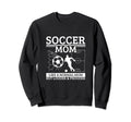 Soccer Mom Mother Funny Soccer Player Sweatshirt - Minimalist Print Unisex