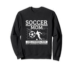 Soccer Mom Mother Funny Soccer Player Sweatshirt - Minimalist Print Unisex