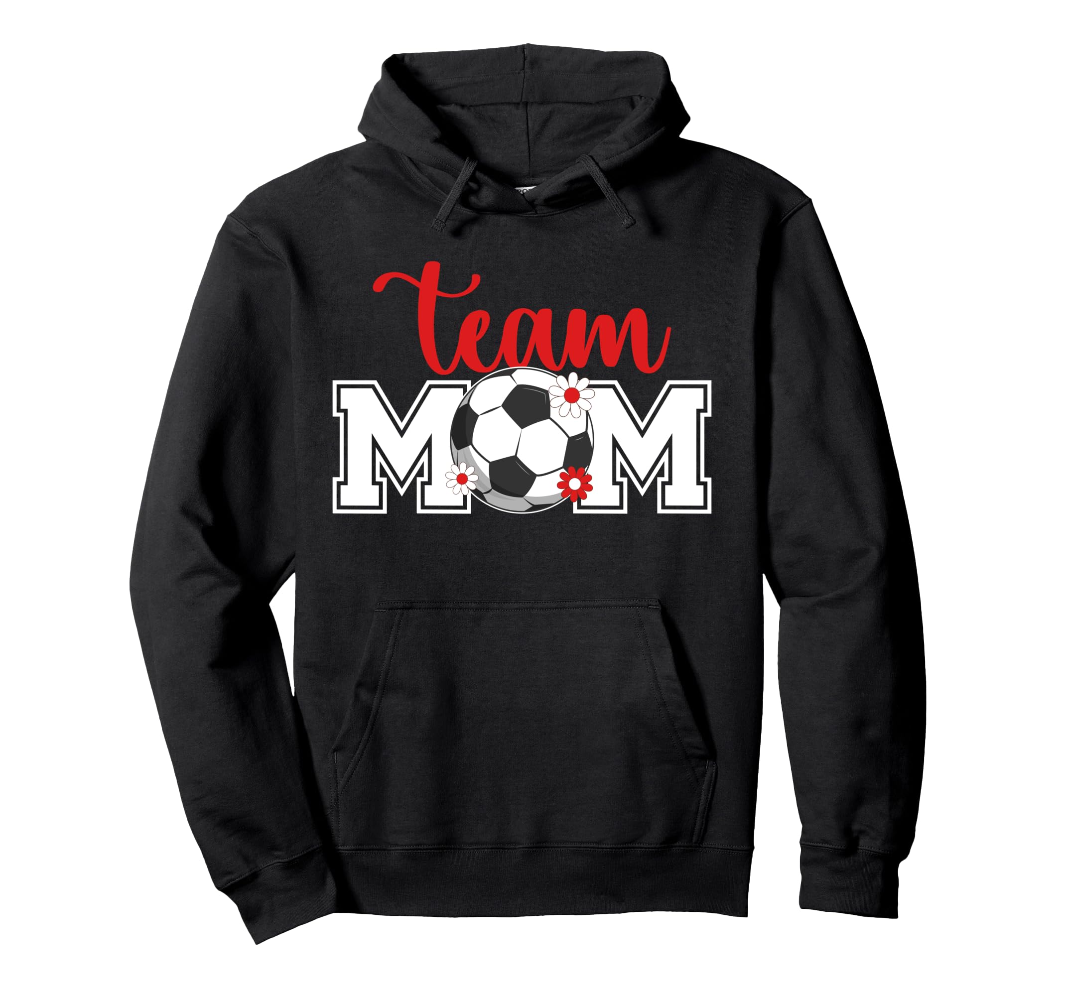 Soccer Team Mom Appreciation Soccer Hoodie - Aesthetic Graphic for Adults