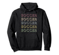 Soccer Repetitive Player Hoodie - Casual Everyday Wear Men Women