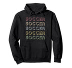 Soccer Repetitive Player Hoodie - Casual Everyday Wear Men Women