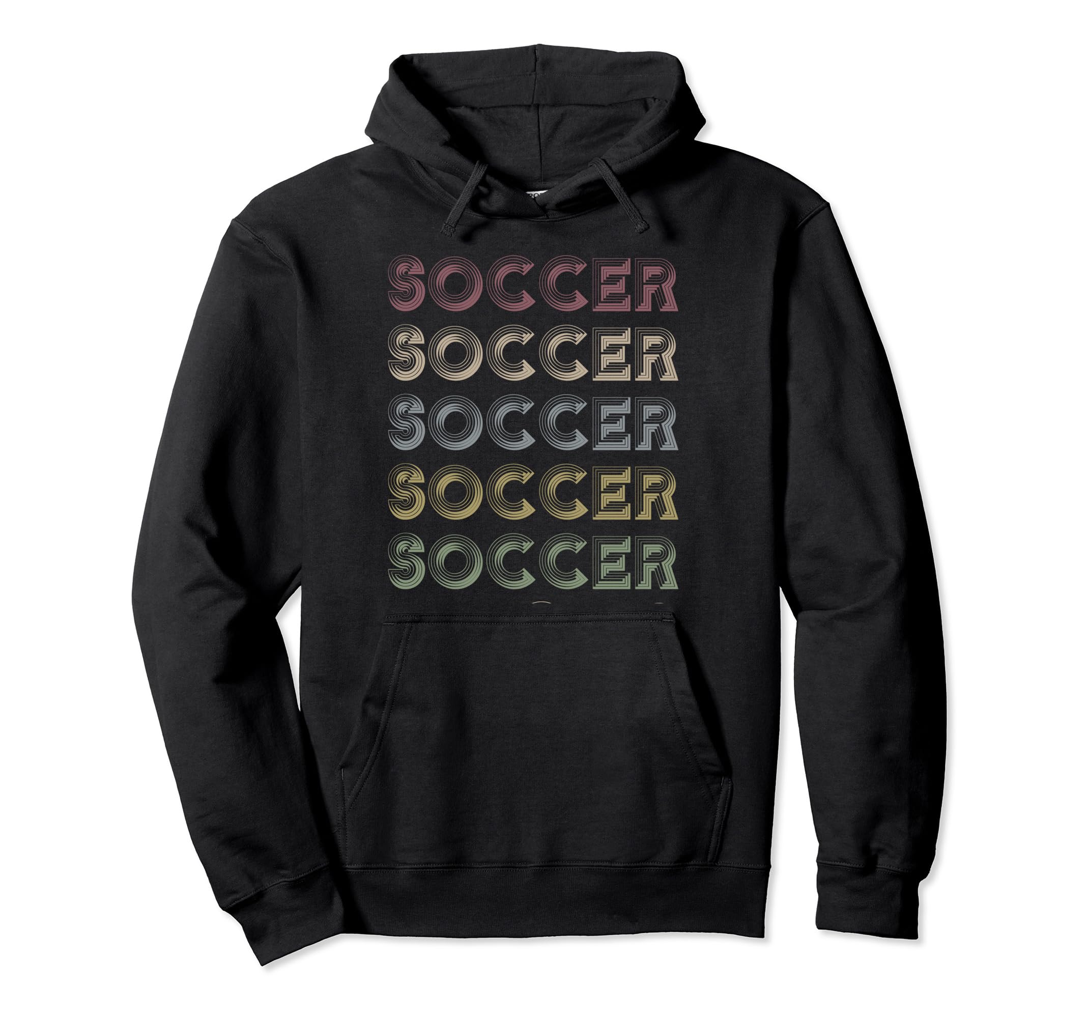 Soccer Repetitive Player Hoodie - Casual Everyday Wear Men Women