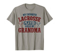 My Favorite Lacrosse Player Calls Me T-Shirt - Minimalist Print Unisex