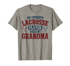 My Favorite Lacrosse Player Calls Me T-Shirt - Minimalist Print Unisex