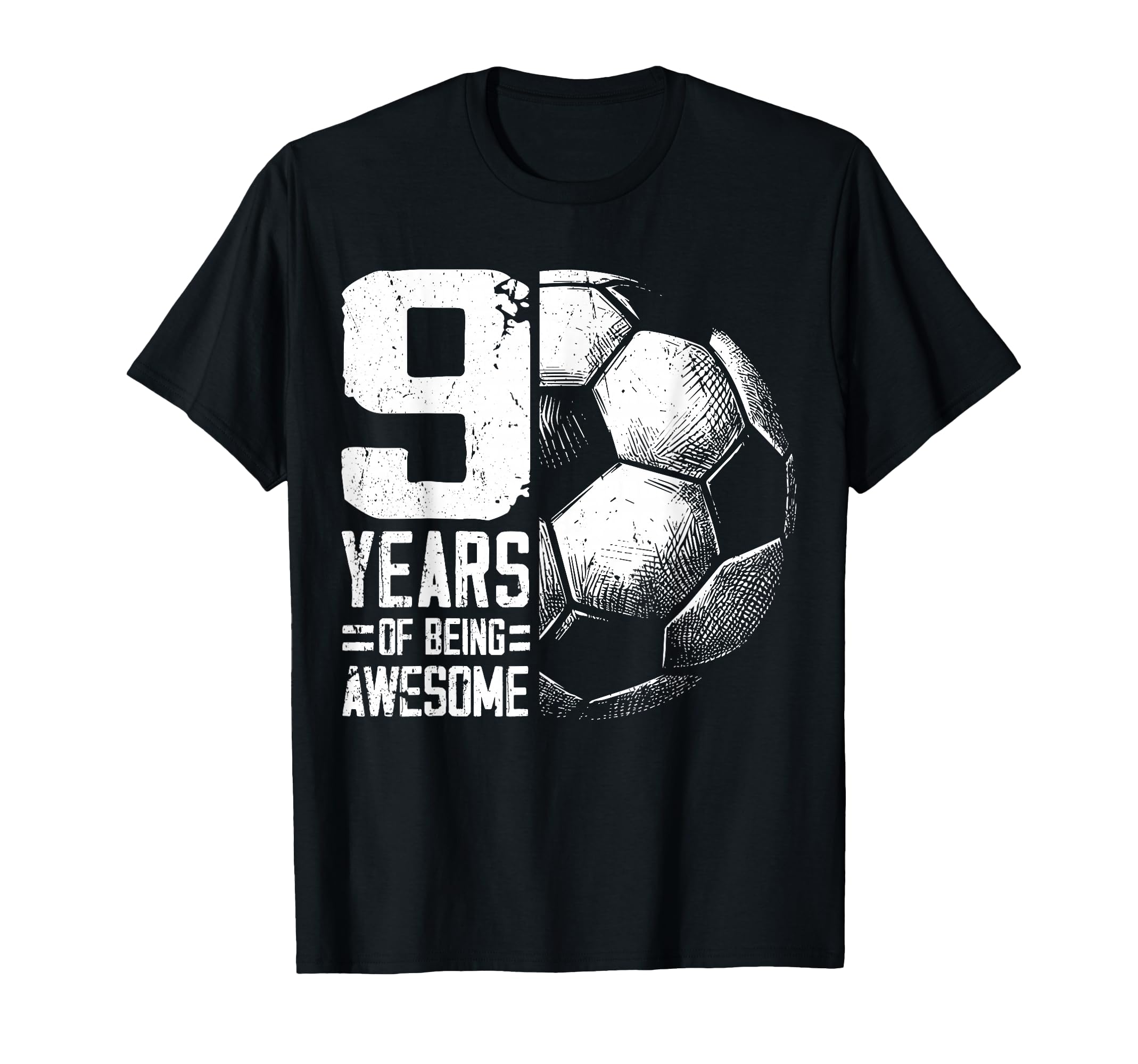 9Th Birthday Soccer Player Football T-Shirt - Aesthetic Graphic for Adults