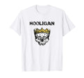 Hooligan Soccer King Distressed Light T-Shirt - Custom Art Print Men Women