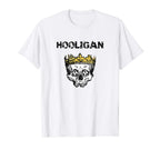 Hooligan Soccer King Distressed Light T-Shirt - Custom Art Print Men Women