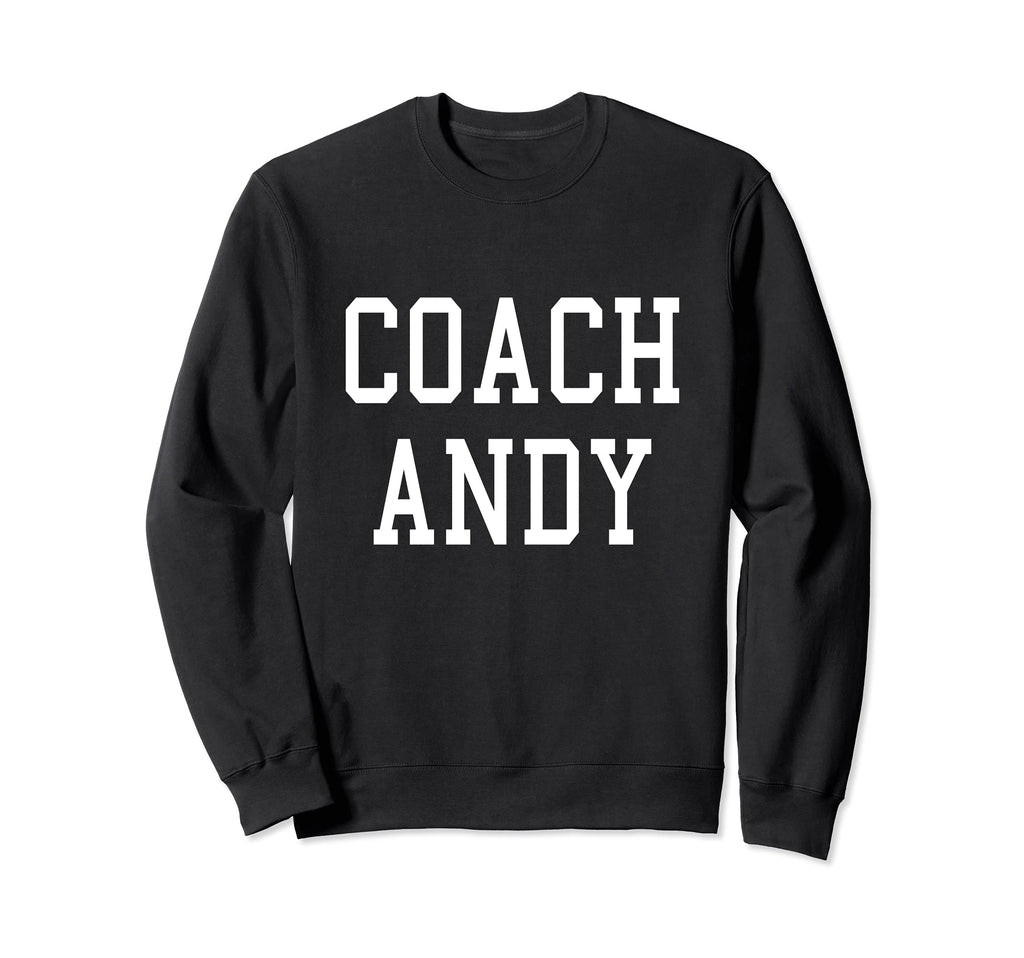 Coach Andy Custom Football Soccer Sweatshirt - Graphic Print for Adults