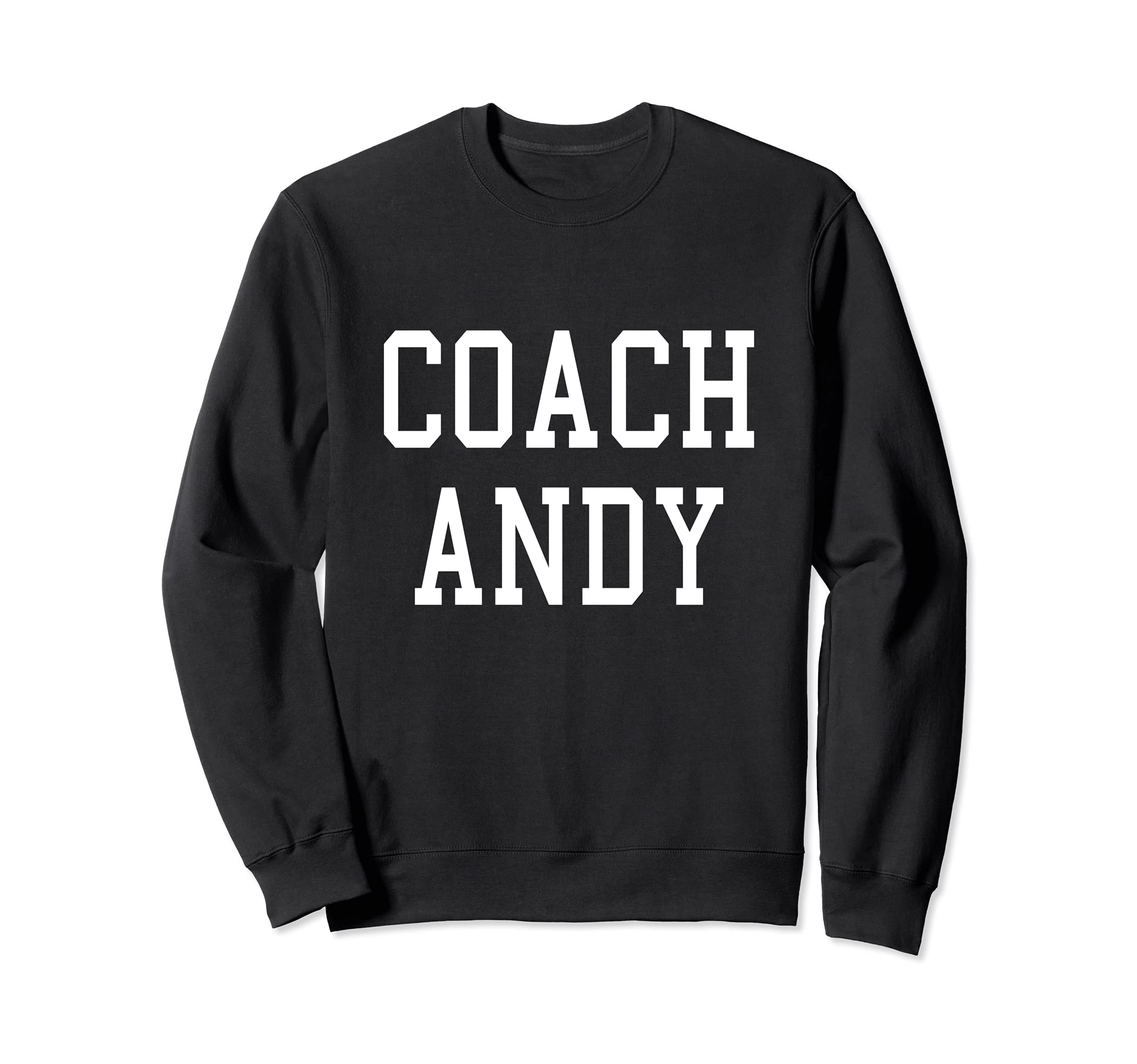 Coach Andy Custom Football Soccer Sweatshirt - Graphic Print for Adults