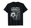 Lifes About Goals And Assists Funny T-Shirt - Custom Art Print Men Women