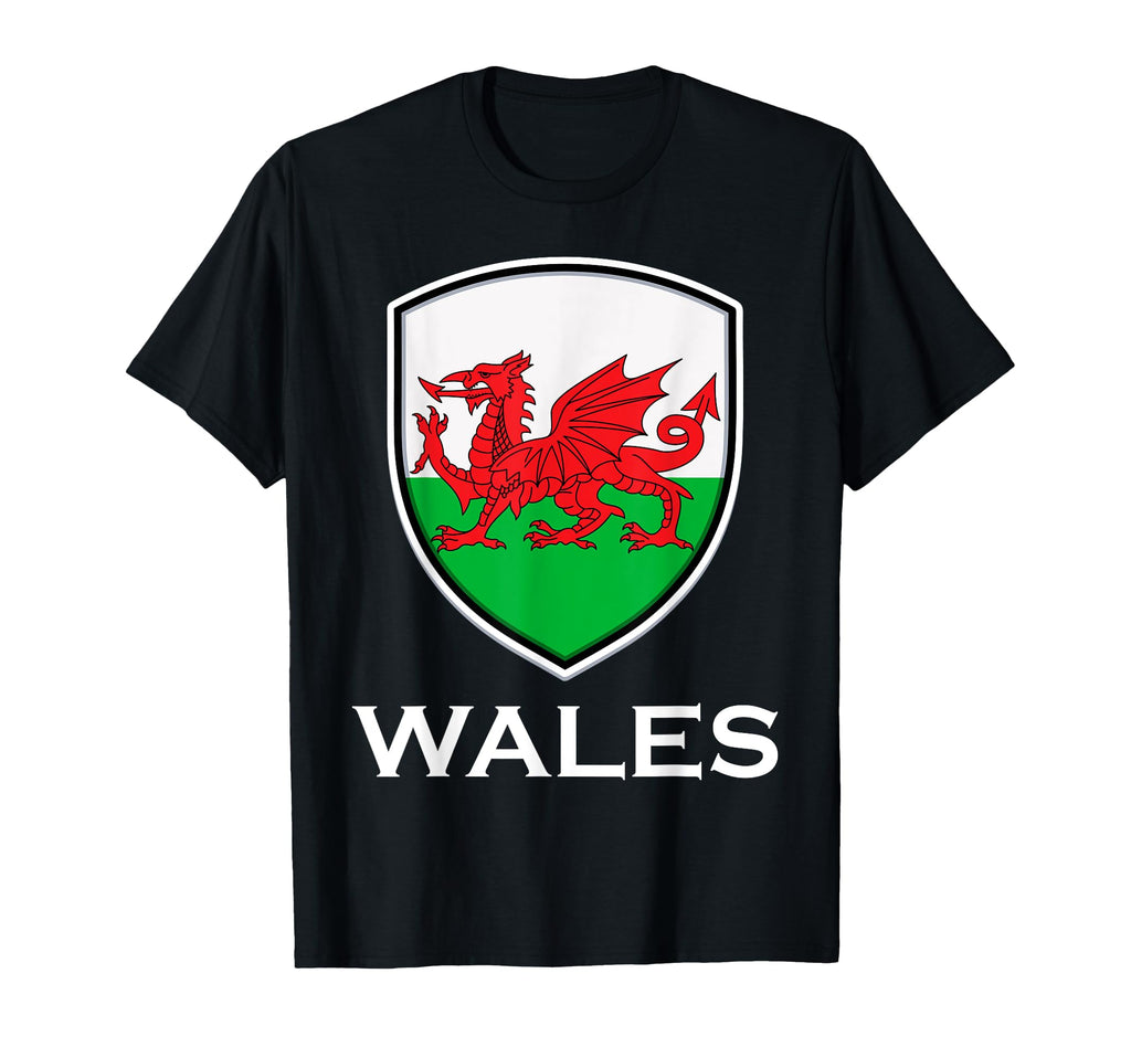 Wales Flag Football Fan Soccer Team T-Shirt - Minimalist Print for Adults