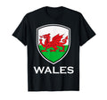 Wales Flag Football Fan Soccer Team T-Shirt - Minimalist Print for Adults