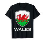 Wales Flag Football Fan Soccer Team T-Shirt - Minimalist Print for Adults