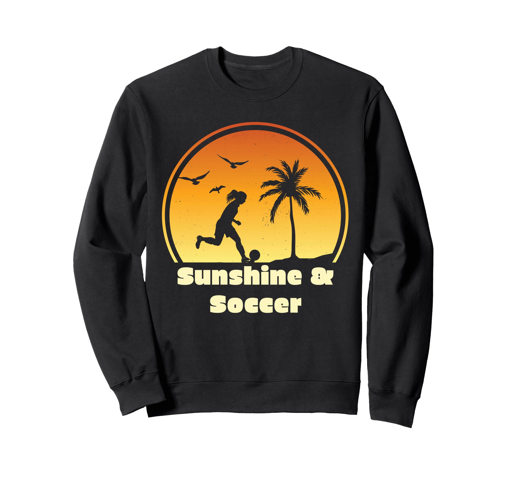 Sunshine Soccer Gear Soccer Player Sweatshirt - Trendy Graphic Unisex