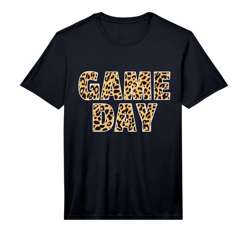 Mens Womens Game Day Leopard Football T-Shirt - Streetwear Style Men Women