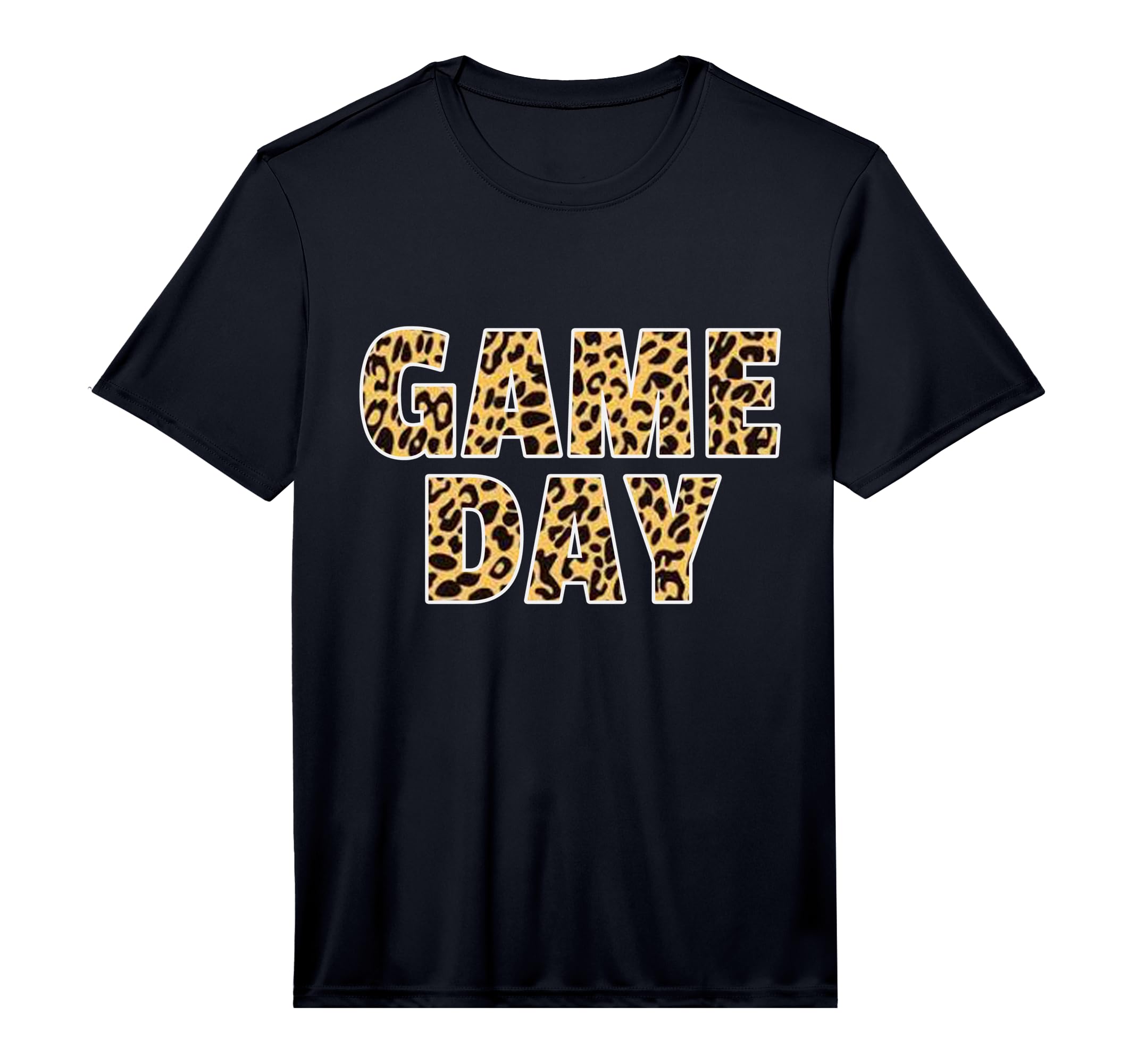 Mens Womens Game Day Leopard Football T-Shirt - Streetwear Style Men Women