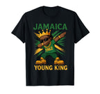 Jamaica Young King Dabbing Proud T-Shirt - Custom Art Print for Adults