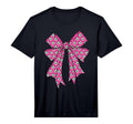 Soccer Ball Coquette Bow Soccer Mom T-Shirt - Graphic Print for Adults