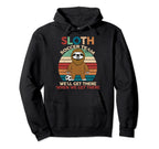 Sloth Soccer Team Ball Game Sports Hoodie - Minimalist Print for Adults