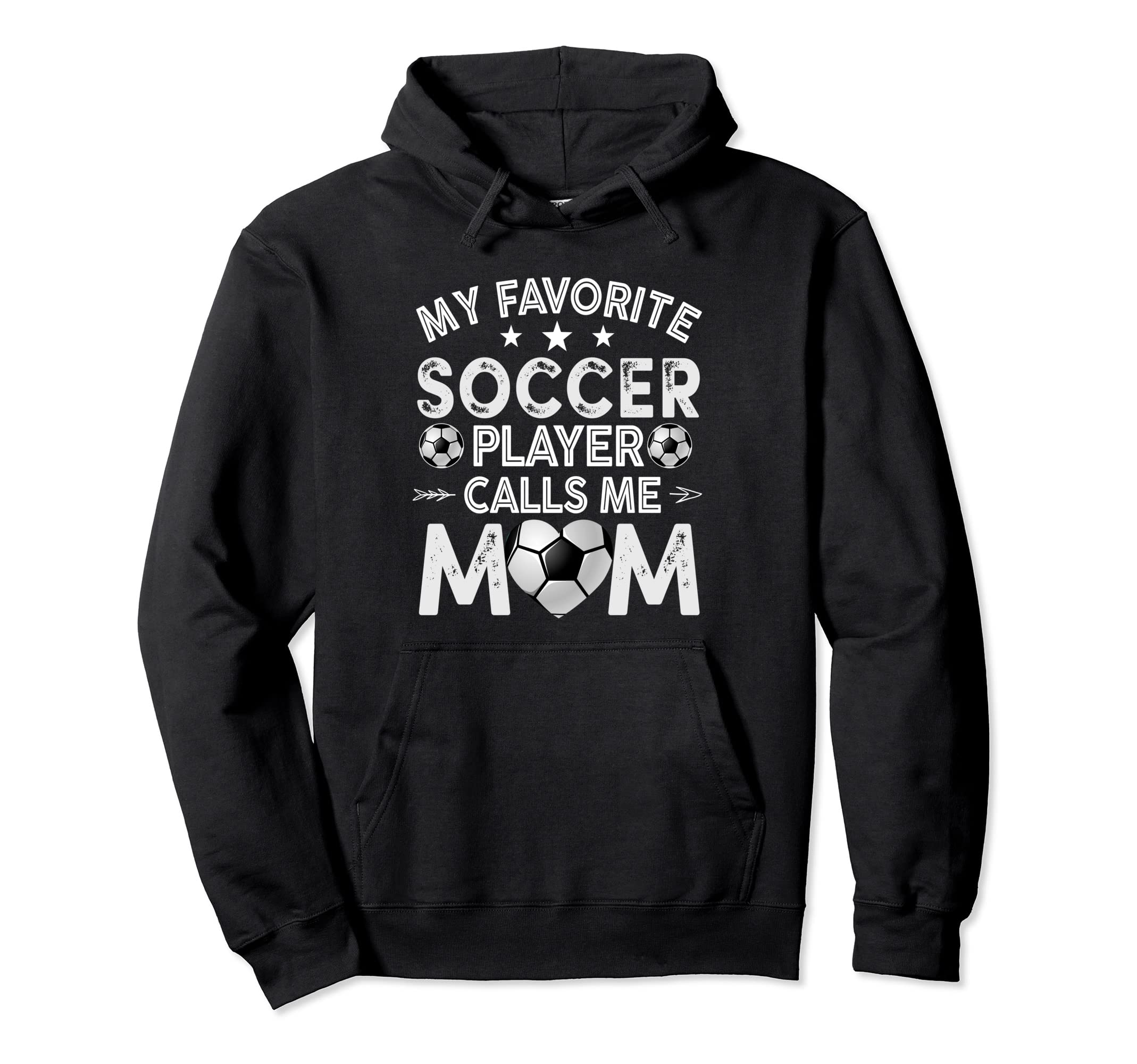My Favorite Soccer Player Calls Me Mom Hoodie - Minimalist Print Men Women
