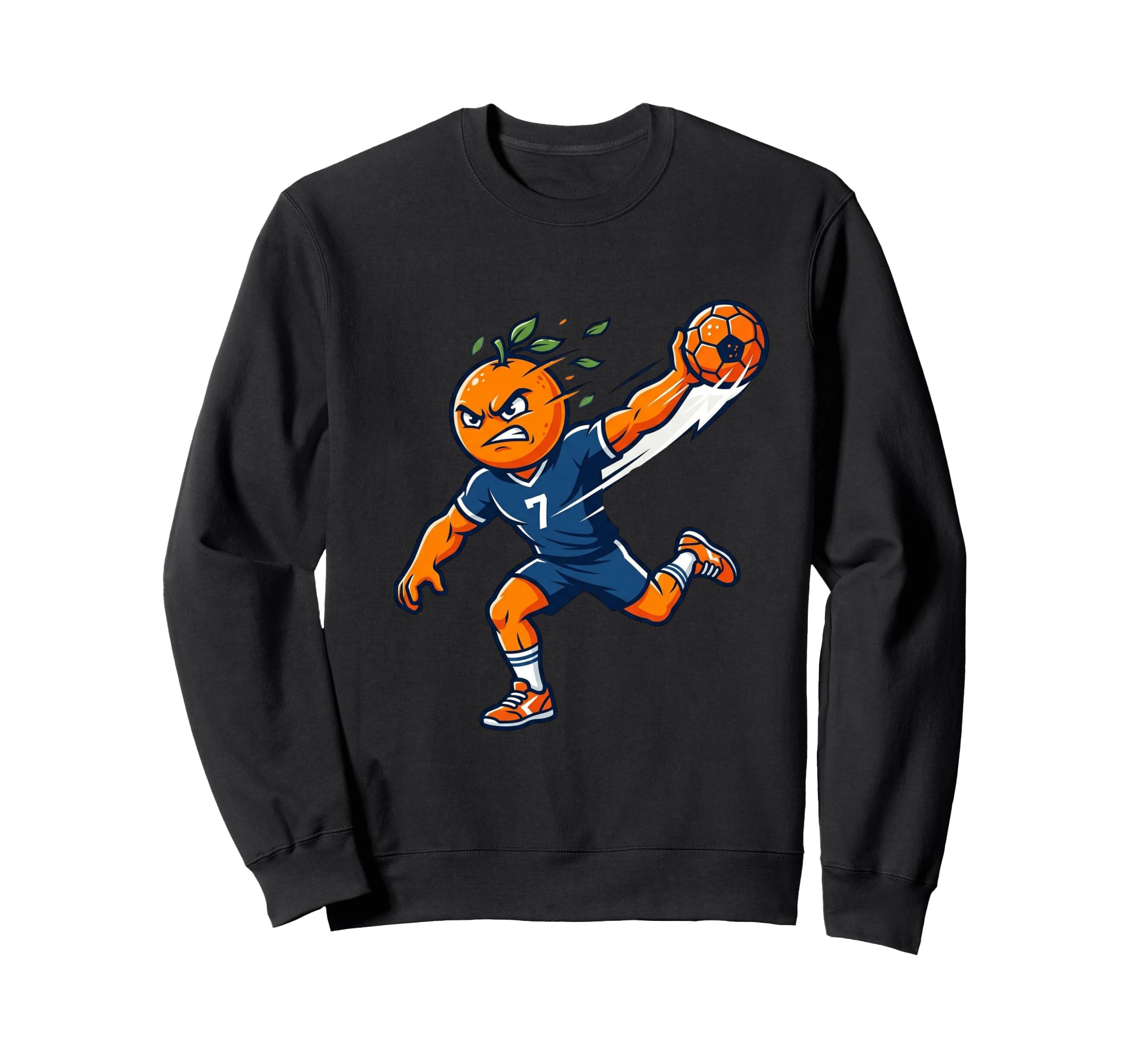 Watermelon Soccer Player Number 7 Sweatshirt - Custom Art Print for Adults