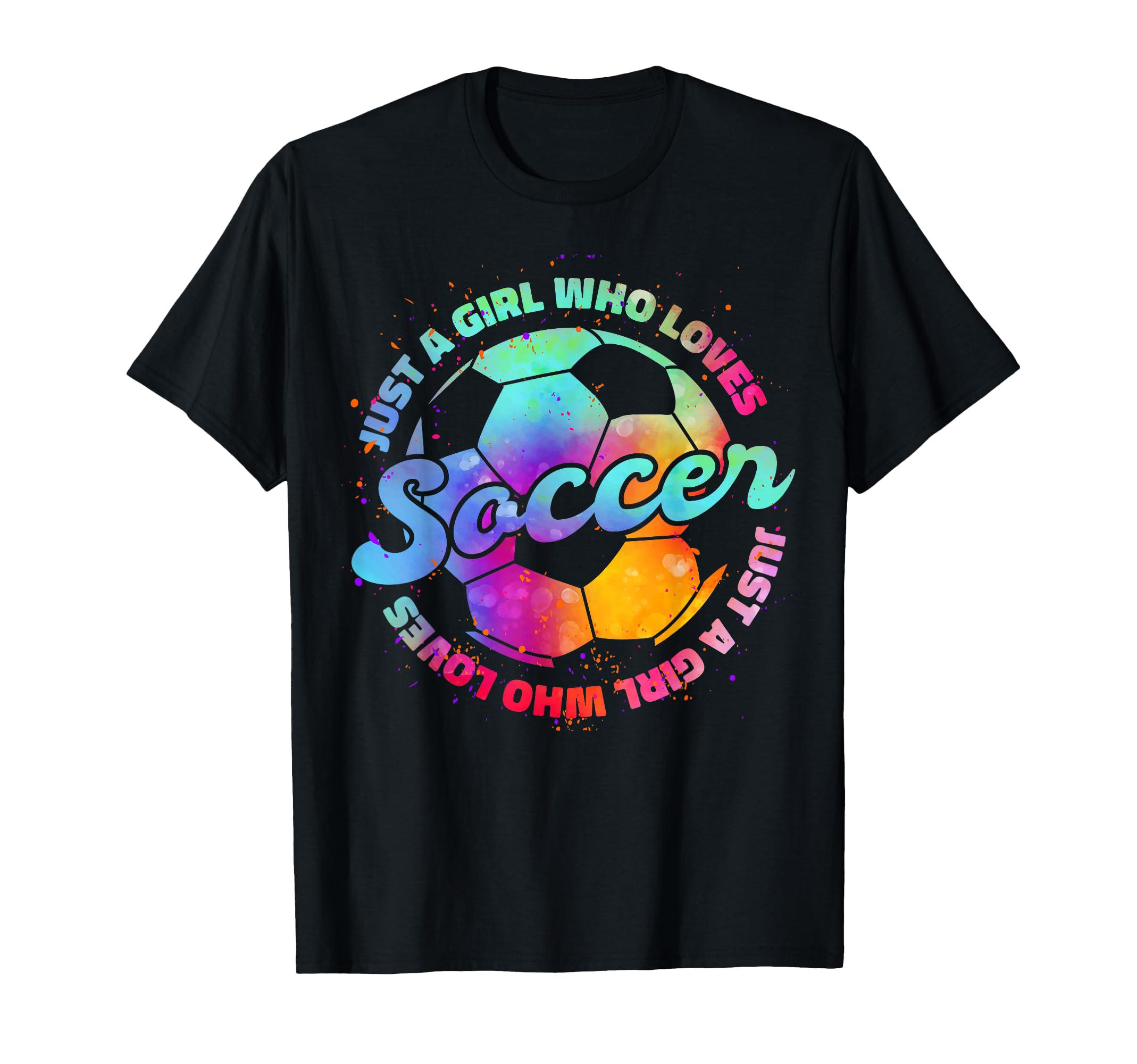 Just Who Loves Soccer Football Gift T-Shirt - Minimalist Print for Adults