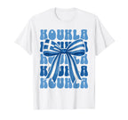 Koukla Greek Coquette Bow Greece Flag T-Shirt - Trendy Graphic for Adults