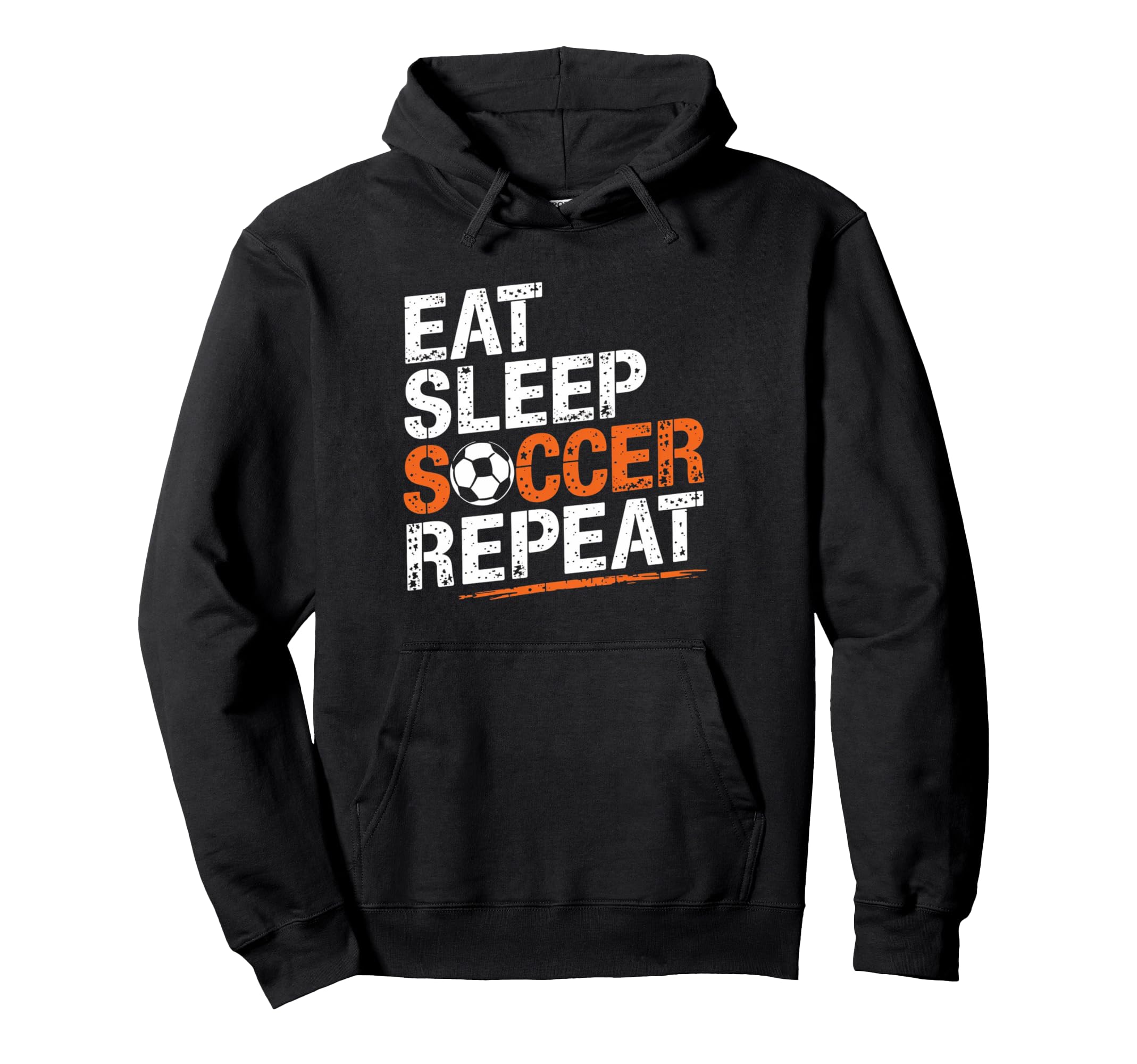Eat Sleep Soccer Repeat Soccer Player Hoodie - Aesthetic Graphic Unisex