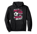 Dont Let Pretty Face Fool You Soccer Hoodie - Fun Novelty Design for Adults