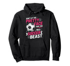 Dont Let Pretty Face Fool You Soccer Hoodie - Fun Novelty Design for Adults