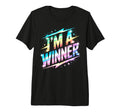 Im Winner Motivational Field Day Spirit T-Shirt - Graphic Print for Adults