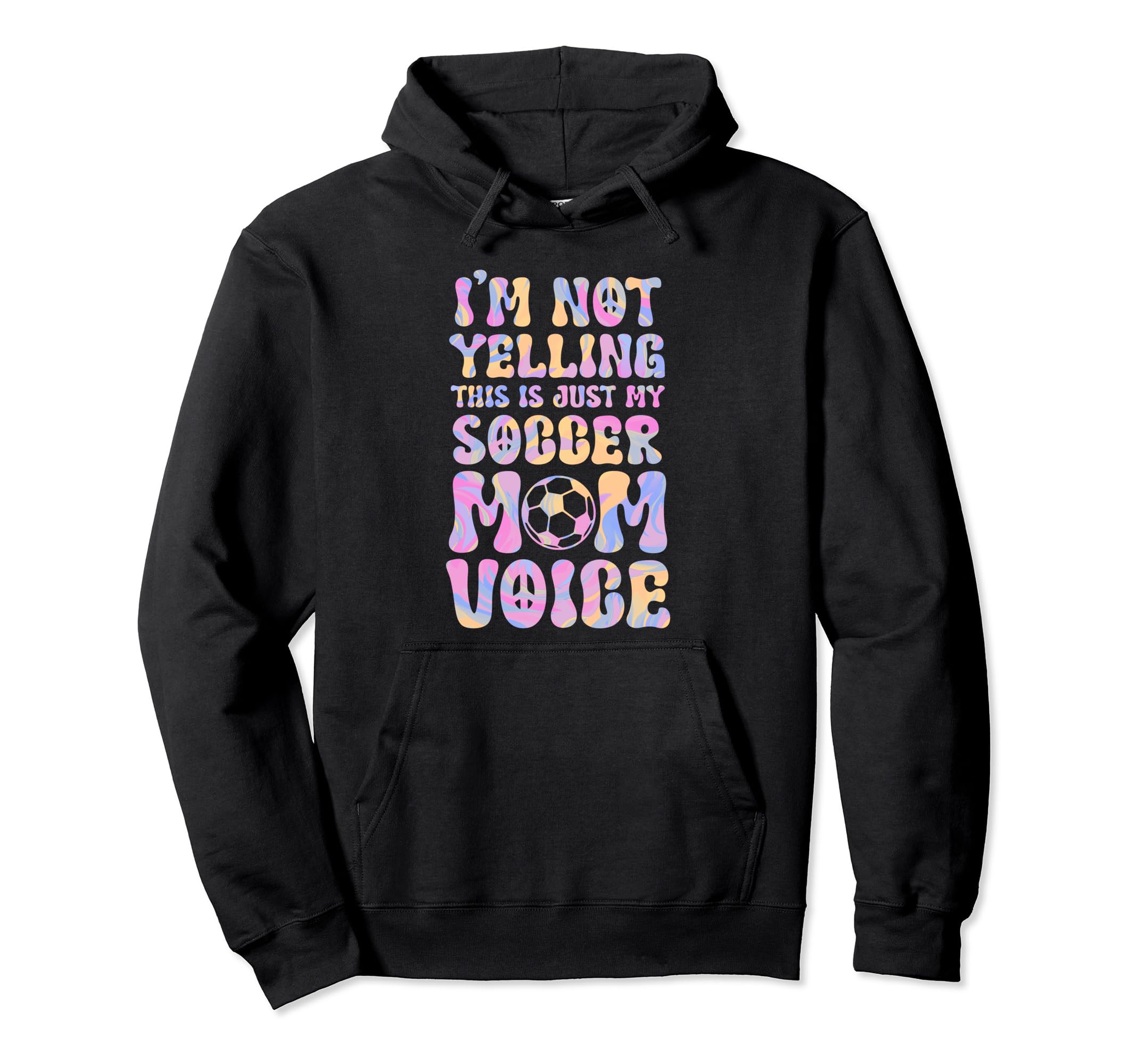 Im Not Yelling This Is Just My Soccer Mom Hoodie - Minimalist Print Unisex