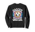 Soccer Sister Tie Dye Sweatshirt - Casual Everyday Wear Unisex