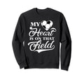 My Heart Is That Field Soccer Designer Sweatshirt - Streetwear Style Unisex