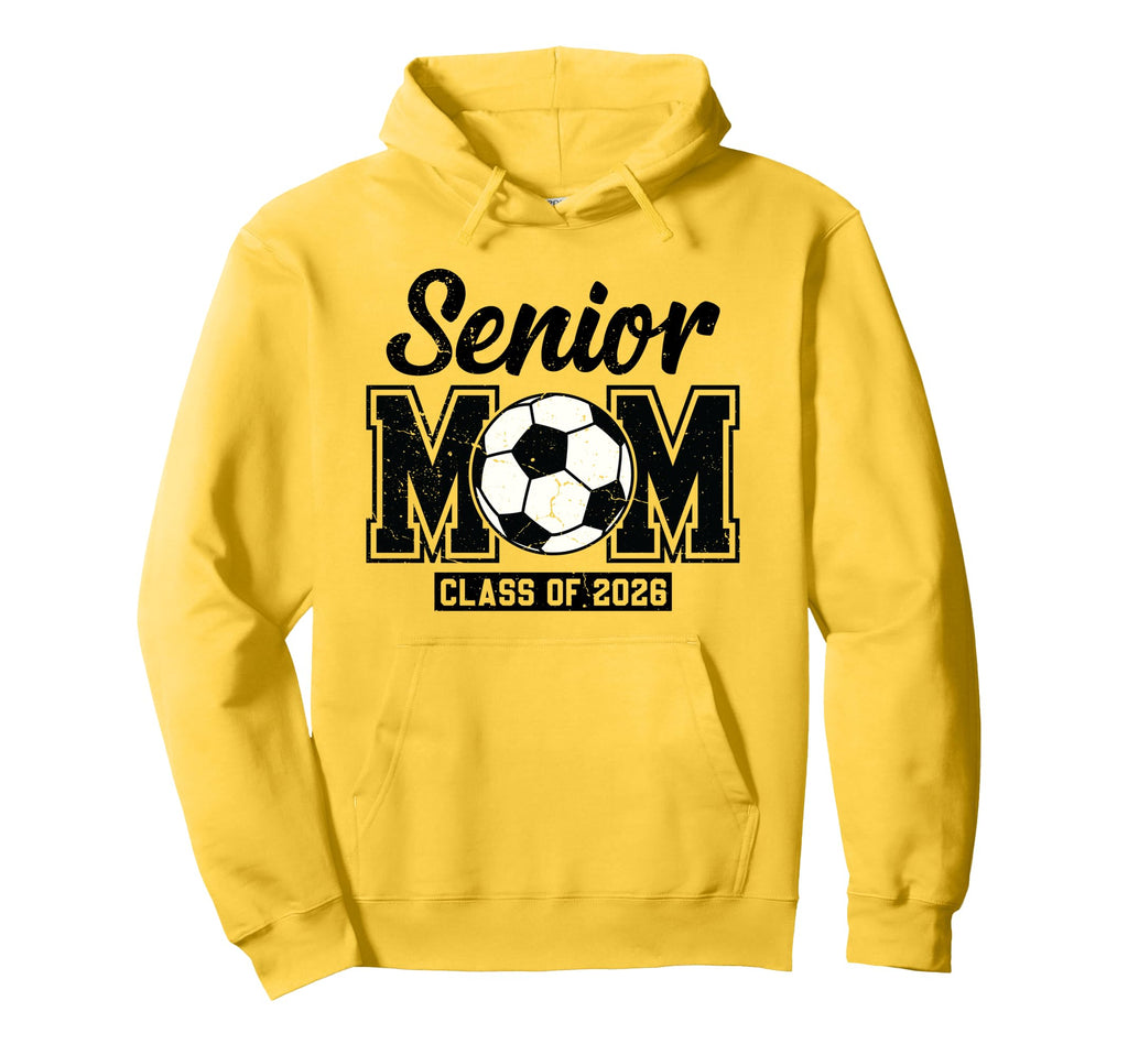 Senior Mom Class 2026 Proud Soccer Hoodie - Aesthetic Graphic Men Women