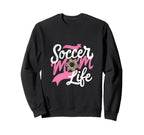 Soccer Mom Life Leopard Mama Sweatshirt - Minimalist Print for Adults