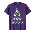 Soccer Tree Holiday Gift Sport Lover T-Shirt - Novelty Apparel for Adults