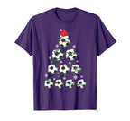 Soccer Tree Holiday Gift Sport Lover T-Shirt - Novelty Apparel for Adults