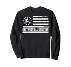 Football Coach Us American Flag Sweatshirt - Minimalist Print Unisex