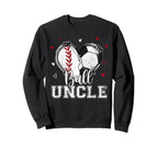 Ball Uncle Baseball Soccer Heart Sweatshirt - Unique Graphic for Adults