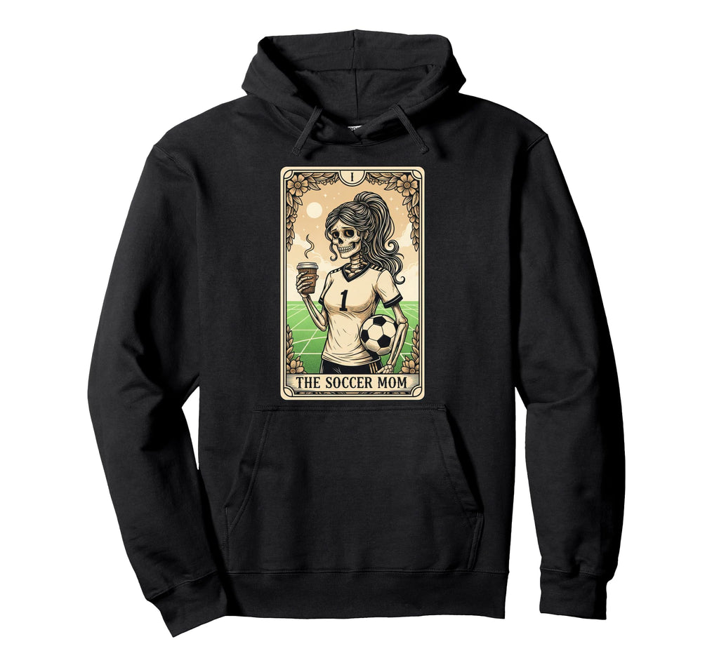 Soccer Mom Tarot Card Halloween Soccer Hoodie - Graphic Print for Adults