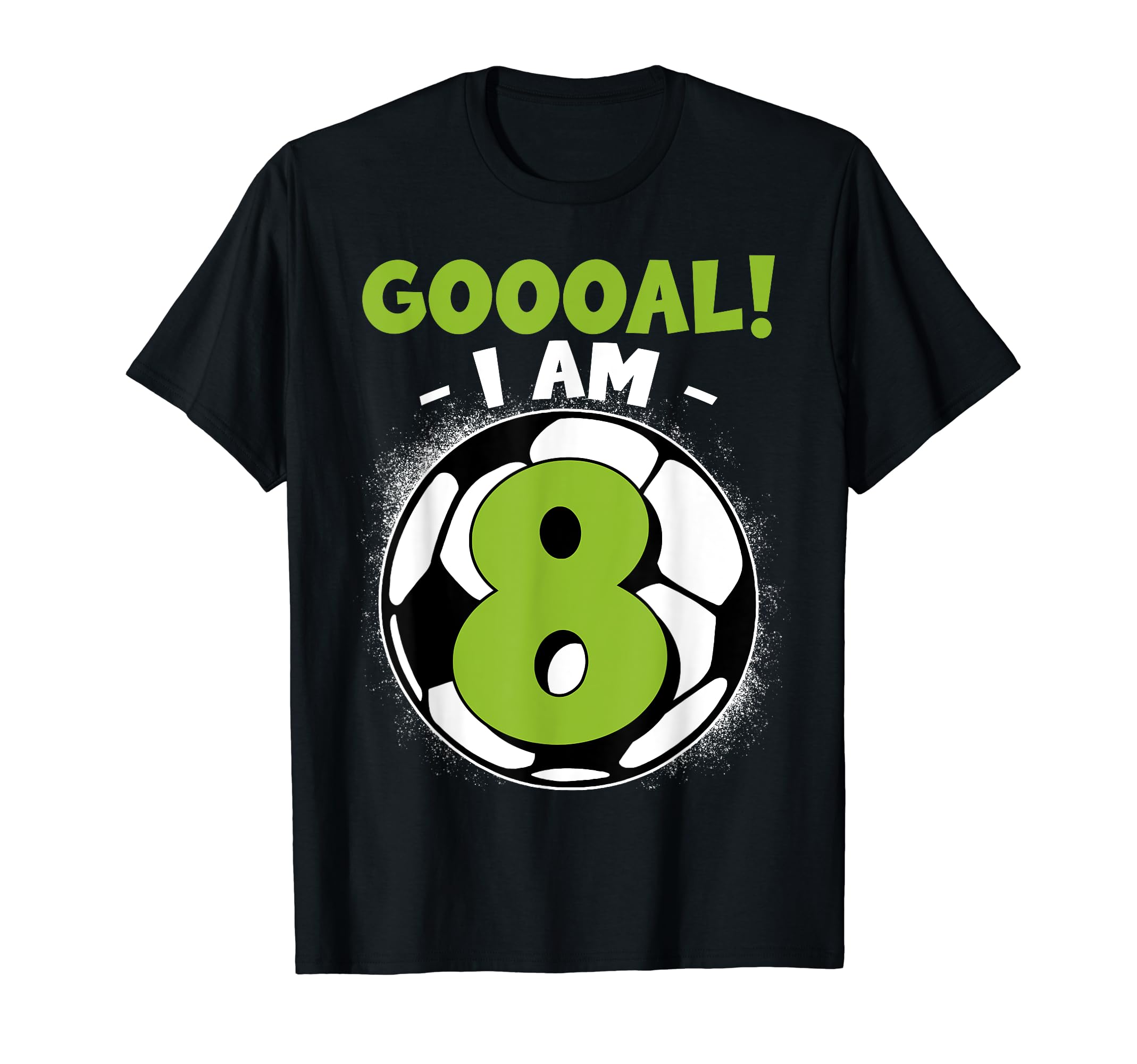 8 Year Old Birthday Soccer Themed T-Shirt - Novelty Apparel for Adults