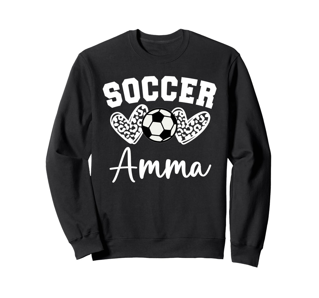 Soccer Amma Matching Family Soccer Sweatshirt - Minimalist Print Men Women