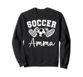 Soccer Amma Matching Family Soccer Sweatshirt - Minimalist Print Men Women