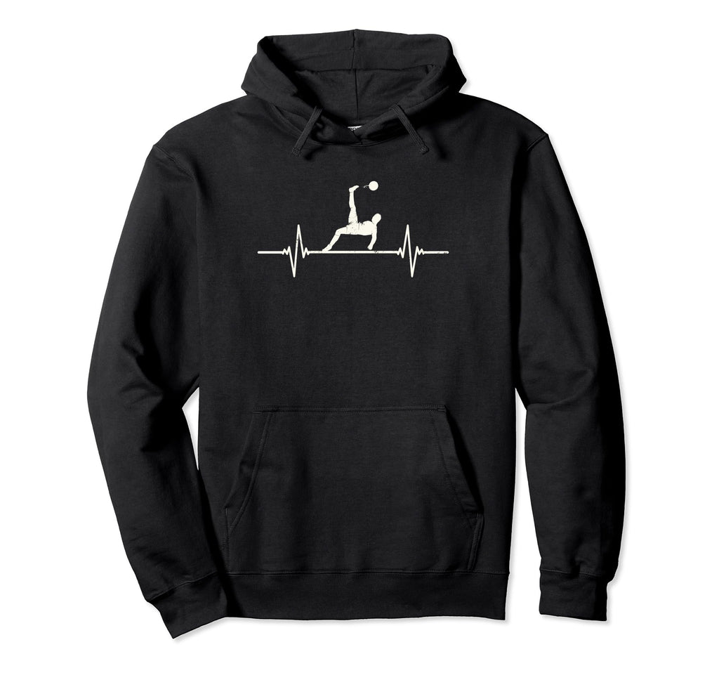 Soccer Player Heartbeat Goalie Goalkeeper Hoodie - Graphic Print Unisex