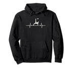 Soccer Player Heartbeat Goalie Goalkeeper Hoodie - Graphic Print Unisex