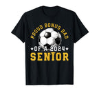Class 2024 Bonus Dad Soccer Senior 2024 T-Shirt - Graphic Print for Adults
